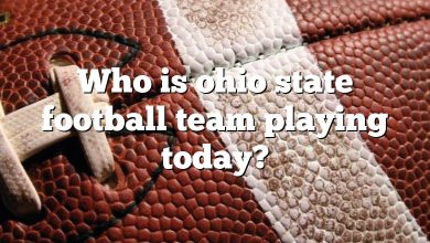 Who is ohio state football team playing today?