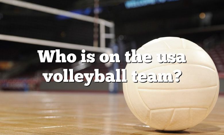 Who is on the usa volleyball team?