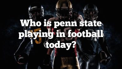 Who is penn state playing in football today?