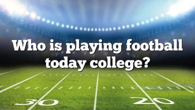 Who is playing football today college?