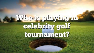 Who is playing in celebrity golf tournament?