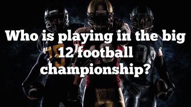 Who is playing in the big 12 football championship?