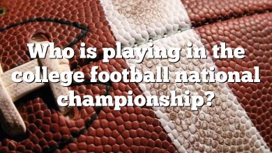 Who is playing in the college football national championship?