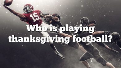 Who is playing thanksgiving football?