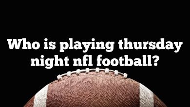 Who is playing thursday night nfl football?