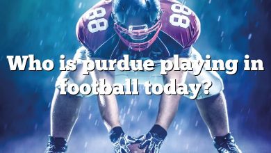 Who is purdue playing in football today?