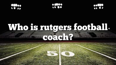 Who is rutgers football coach?