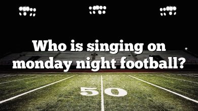 Who is singing on monday night football?