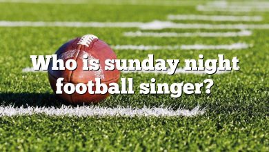 Who is sunday night football singer?