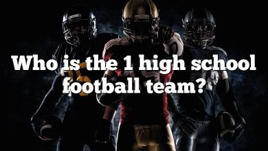 Who is the 1 high school football team?