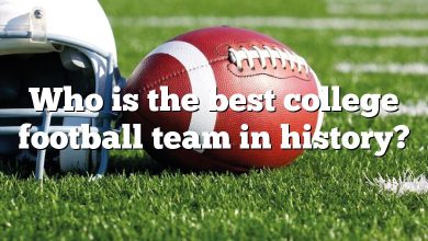 Who is the best college football team in history?