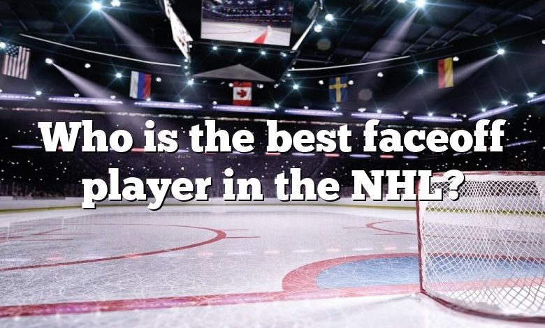 Who is the best faceoff player in the NHL?