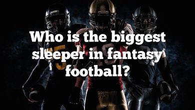 Who is the biggest sleeper in fantasy football?