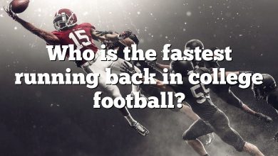 Who is the fastest running back in college football?