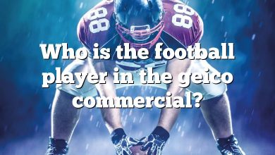 Who is the football player in the geico commercial?
