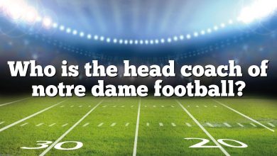 Who is the head coach of notre dame football?