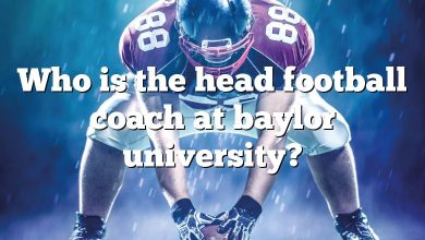 Who is the head football coach at baylor university?