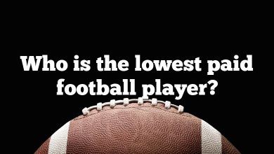 Who is the lowest paid football player?