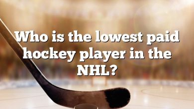 Who is the lowest paid hockey player in the NHL?