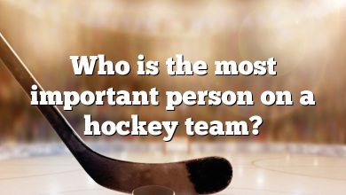 Who is the most important person on a hockey team?