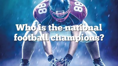 Who is the national football champions?