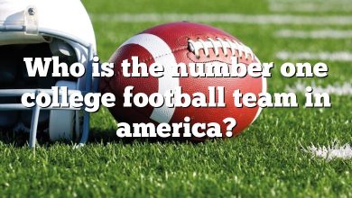 Who is the number one college football team in america?