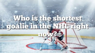 Who is the shortest goalie in the NHL right now?