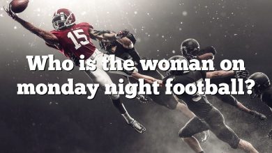 Who is the woman on monday night football?