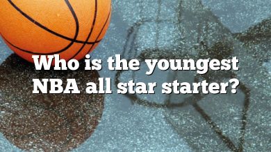 Who is the youngest NBA all star starter?
