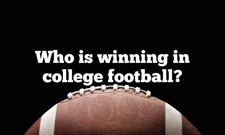 Who is winning in college football?