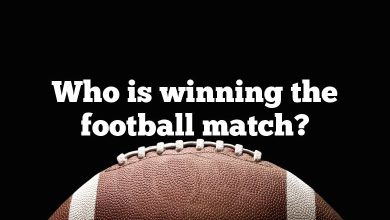 Who is winning the football match?