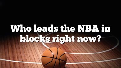 Who leads the NBA in blocks right now?