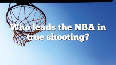 Who leads the NBA in true shooting?