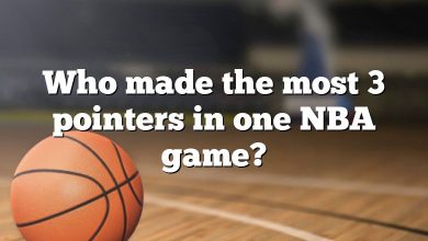 Who made the most 3 pointers in one NBA game?
