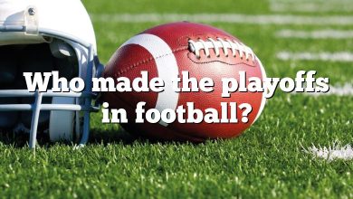 Who made the playoffs in football?