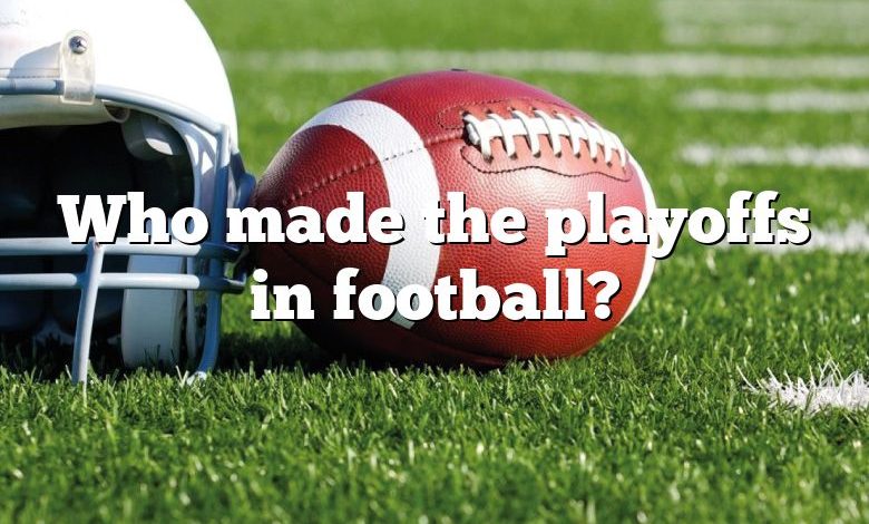 Who made the playoffs in football?