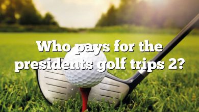 Who pays for the presidents golf trips 2?