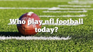 Who play nfl football today?