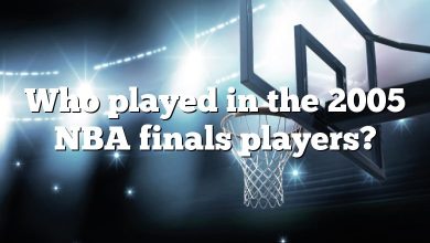 Who played in the 2005 NBA finals players?