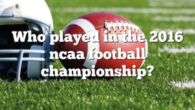 Who played in the 2016 ncaa football championship?