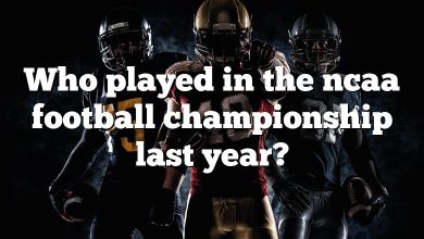 Who played in the ncaa football championship last year?