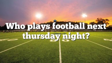 Who plays football next thursday night?
