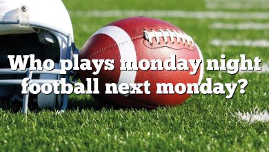 Who plays monday night football next monday?