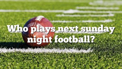 Who plays next sunday night football?