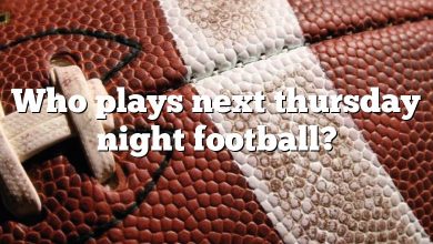 Who plays next thursday night football?