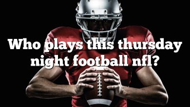 Who plays this thursday night football nfl?