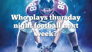 Who plays thursday night football next week?