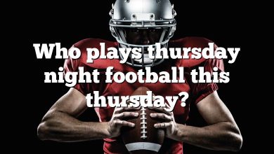 Who plays thursday night football this thursday?