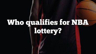 Who qualifies for NBA lottery?