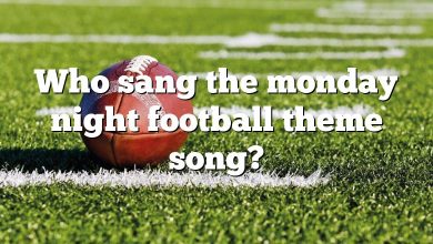 Who sang the monday night football theme song?